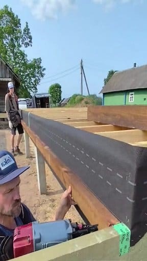 Perfect wooden supported frame connection installation working skills | Kuva Structure