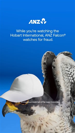 ANZ Falcon® technology watches your transactions 24/7 to help protect you from fraud. ANZ Australia #ANZAO2026 | Hobart International