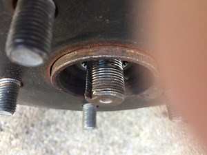 Axle Threads Slightly Distorted at end, can I fix?