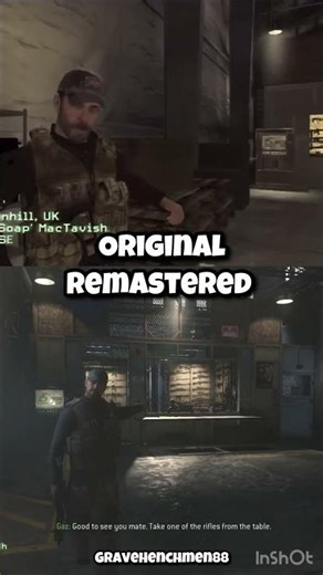 COD4 | FNG Intro Original Vs Remastered #callofduty #fyp #foryou