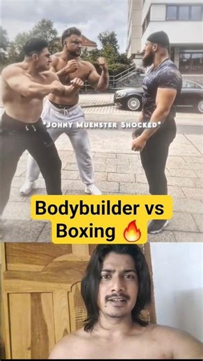 bodybuilder vs boxing 🔥#bodybuilder #shorts
