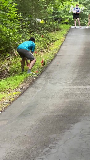 Absolutely crushed it 😎🍉 #funny #fail #fruit #destruction #funnyvideos #afv
