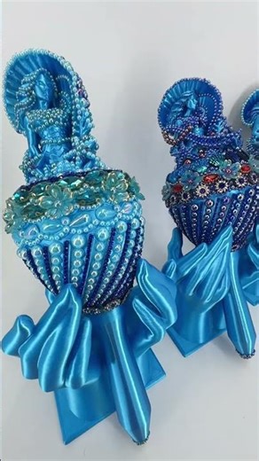 Maracas Premium de Yemaya Okuté y Yemaya Mayelewo Hechas con Elegancia