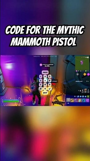 Baron's Double Down Pistol code in Go Goated #gaming #fortnite #epicpartner