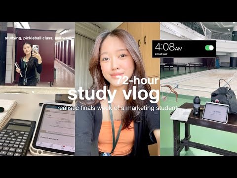 72-hr uni vlog 💌 intense finals studying 📚 waking up at 4 am, realistic marketing week in DLSU 🏹