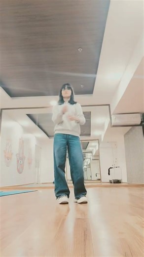 Woman butterfly step