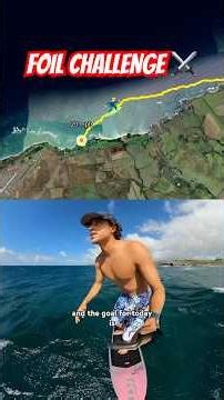 Attempting to foil 5 miles in 25 minutes without falling 🌊😵‍💫 #hydrofoil #maui #downwind
