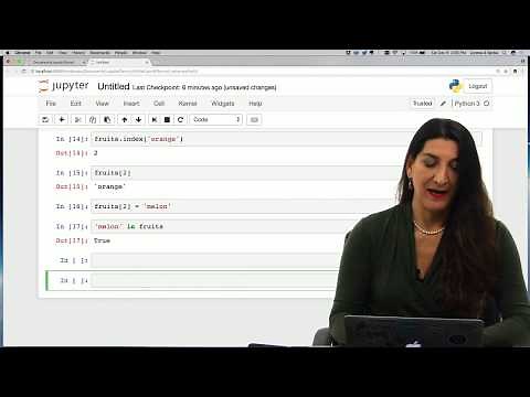 Jupyter demo 3—Playing With Lists
