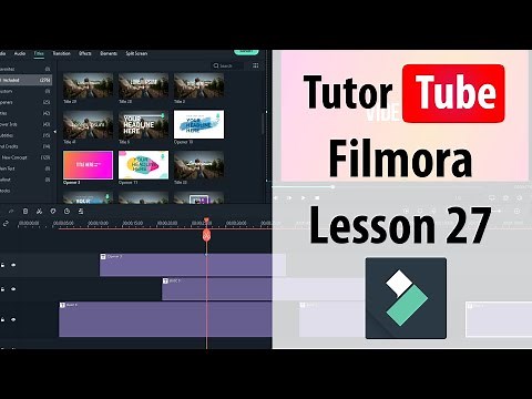 Filmora Tutorial - Lesson 27 - Color Enhancement and White Balance