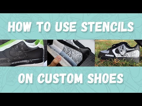 How to use stencils on Custom Shoes | STEP BY STEP