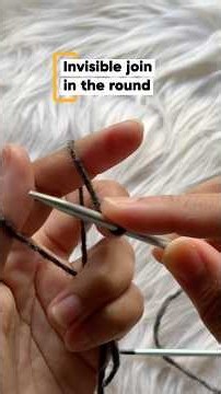 Invisible join in the round #knittingtutorial