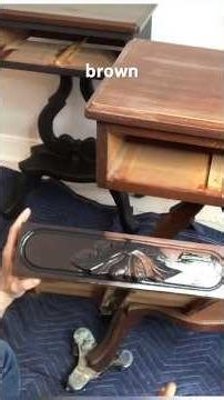Painting these antique tables a classic black!