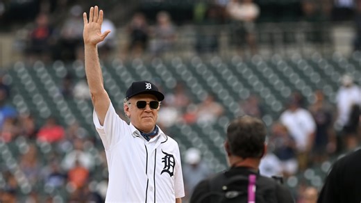 John C. Reilly serenades Jack White at Comerica Park for rocker's 50th birthday