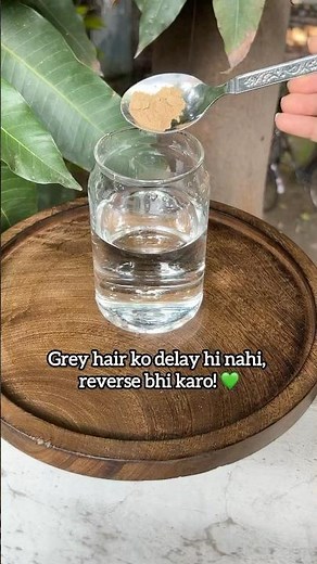 Reverse Grey Hair Naturally Amla Powder Drink for Healthy Skin & Strong Hair Remedy for Grey hair