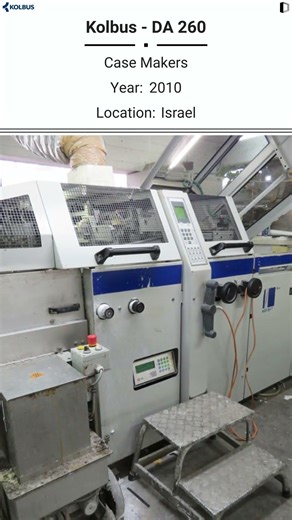 📢 Used Kolbus DA 260 Case Maker for Sale ‪@Machinedalal‬