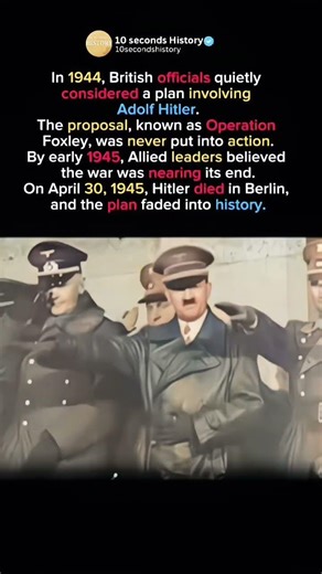 Operation Foxley: The Plan That Never Happened (1944–1945) #shorts #shortsfeed