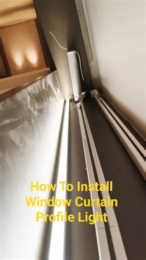 How To Install Window Curtain Profile Light #curtainlights