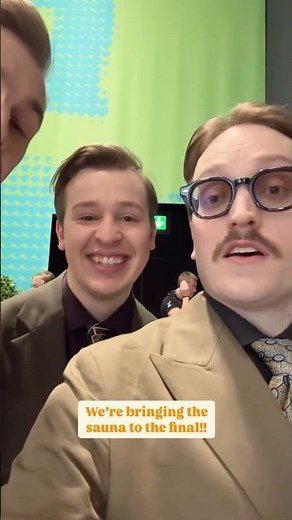 Sweden KAJ – “Bara Bada Bastu - Thank you you bringing the #sauna to the Final Eurovision 2025