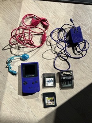 Nintendo Game Boy Color Grape Handheld System-tested Works + Games 45496710613| eBay