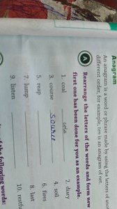 AnagramAn anagram is a word or phrase made by using the letter... | Filo