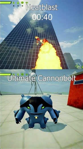Heatblast vs Ultimate Cannonbolt Race To Top🏁 Ben 10 Game