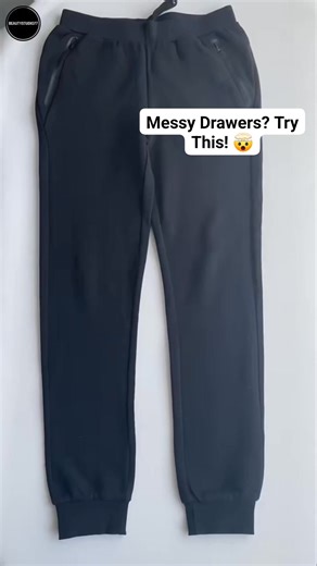 Save Space! Best Pants Folding Hack 👖✅ #foldinghacks #usastylehack Stop stuffing your drawers! 🛑 Watch this viral 5-second folding hack to keep your pants neat and wrinkle-free. Perfect for small closets and travel packing! ✈️ #facebookreels #pantsfolding #closetorganization #spaceSaving #lifehacks #homeorganization #foldinghacks #usa #fyp #trackpants | Vinod Kumar