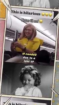 Flight Attendant Has A Hard Time Not To Laugh #funnyvideos #funny #funnymoments