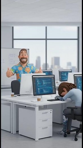 🎬 Modern Burnout at Work (Cartoon) 💬