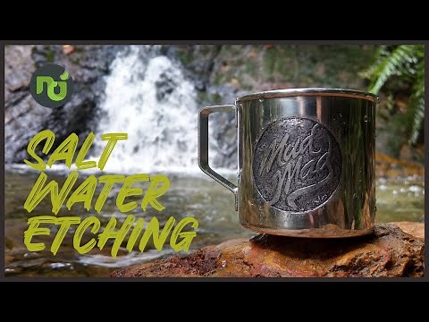 How to Etch on Metal using salt and vinegar | Salt Water Etching