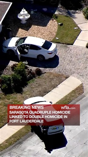 QUADRUPLE MURDER: Detectives say the suspect in the murder of four people in a Sarasota gated community has been linked to a double homicide in Fort Lauderdale. https://www.wfla.com/news/sarasota-county/sarasota-quadruple-murder-linked-to-double-homicide-in-south-florida/ | WFLA News Channel 8