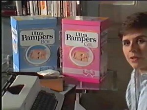 Pampers Windeln Werbung 1989