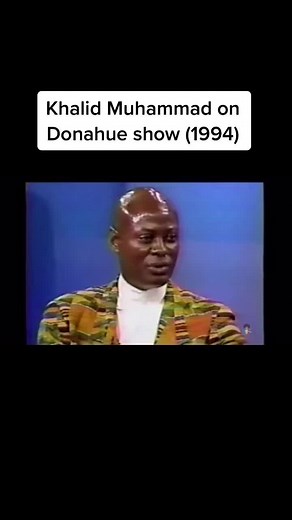 Khalid Muhammad on Donahue Show (1994)