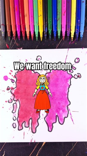 Miss Delight Color Paint Art 🎨 ✨️ From Kpop Demon Hunters #poppyplaytime