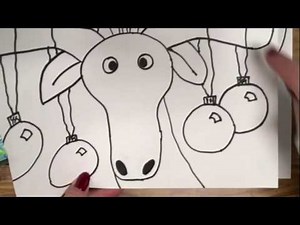 How to Draw a Fun Holiday Moose for Young Kids