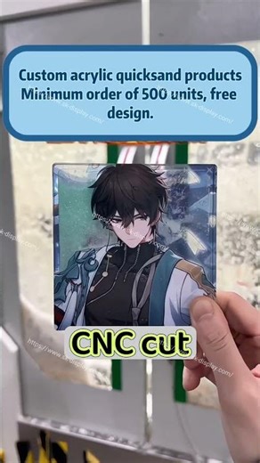 Acrylic quicksand, custom designs available, special discounts offered to anime merchandise stores