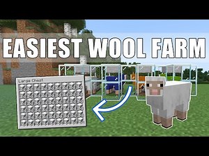 Minecraft Wool Farm | Easy Fully Auto Minecraft Bedrock & Java starter farm