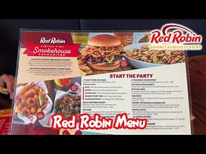Red Robin Menu