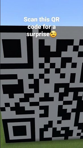 DONT SCAN THIS ILLEGAL QR CODE!!! Minecraft pixel art (QR code Rick roll) #pixelart #minecraftshorts