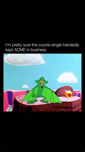 Explaining Cartoons on Instagram: "Wile E. Coyote is one of animation’s most enduring symbols of determination, obsession, and comic failure. Introduced in the late 1940s as the eternal pursuer of the Road Runner, he rarely speaks and relies almost entirely on visual storytelling. His elaborate traps, usually purchased from the unreliable ACME Corporation, are drawn with meticulous logic—only to collapse in spectacular fashion. The humor comes from contrast: Wile E. is intelligent, patient, and 