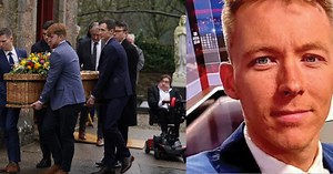 Mourners have gathered for funeral of Nick Sheridan after shock death