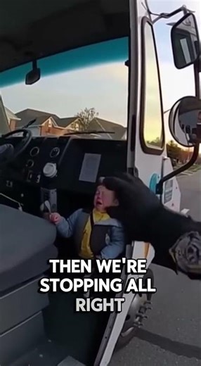 Officer saves kid from moving ice cream truck