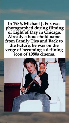 1986: Michael J. Fox on the Set of 'Light of Day'—Already a Star, Still Unstoppable #MichaelJFox