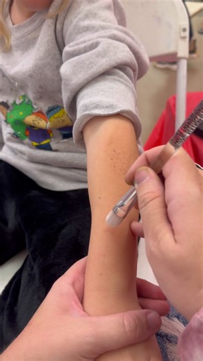 Creative Arm Designs for Holiday Face Painting