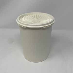 Vintage Tupperware Servalier Stacking Kitchen Canister. White Canister Marked #811 With Starburst Lid Marked #812. - Etsy