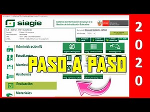 ✅ SUBIR NOTAS A SIAGIE 2022 | PASO A PASO