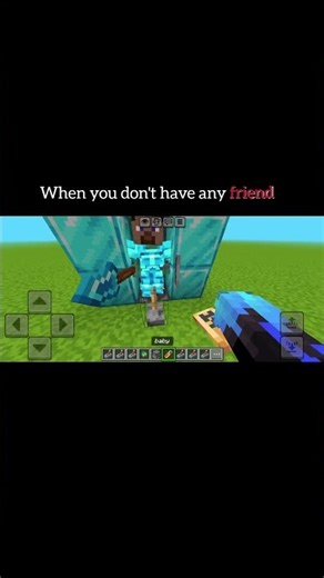 when you don't have any friend #minecraft #shorts