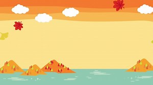 落ち葉が舞う秋の風景のアニメーションの動画｜無料の動画素材サイト「動画AC」