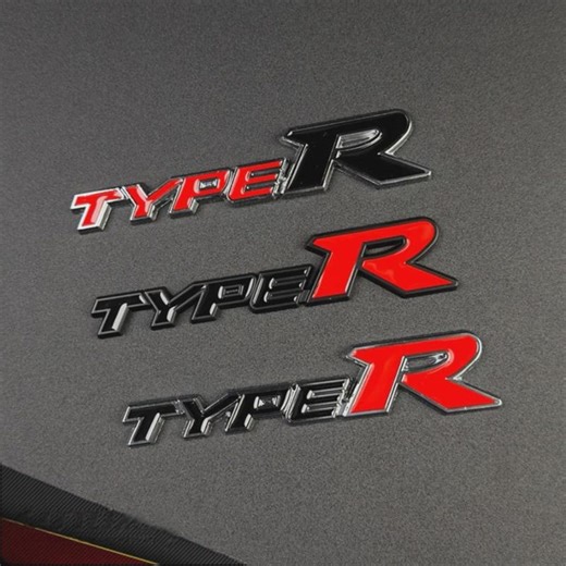 Type R Metal Emblem Performance Badge Car Logo With Adhesive - Etsy
