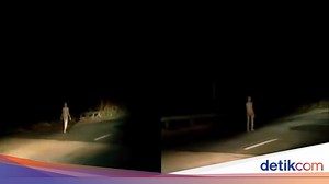 Video Viral Penampakan Mirip Alien Jalan-jalan Malam Hari