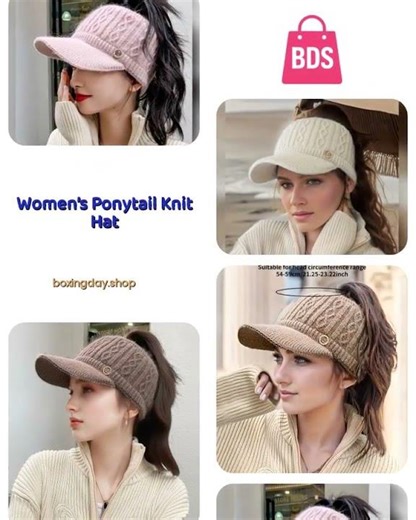 Women’s Ponytail Knit Hat